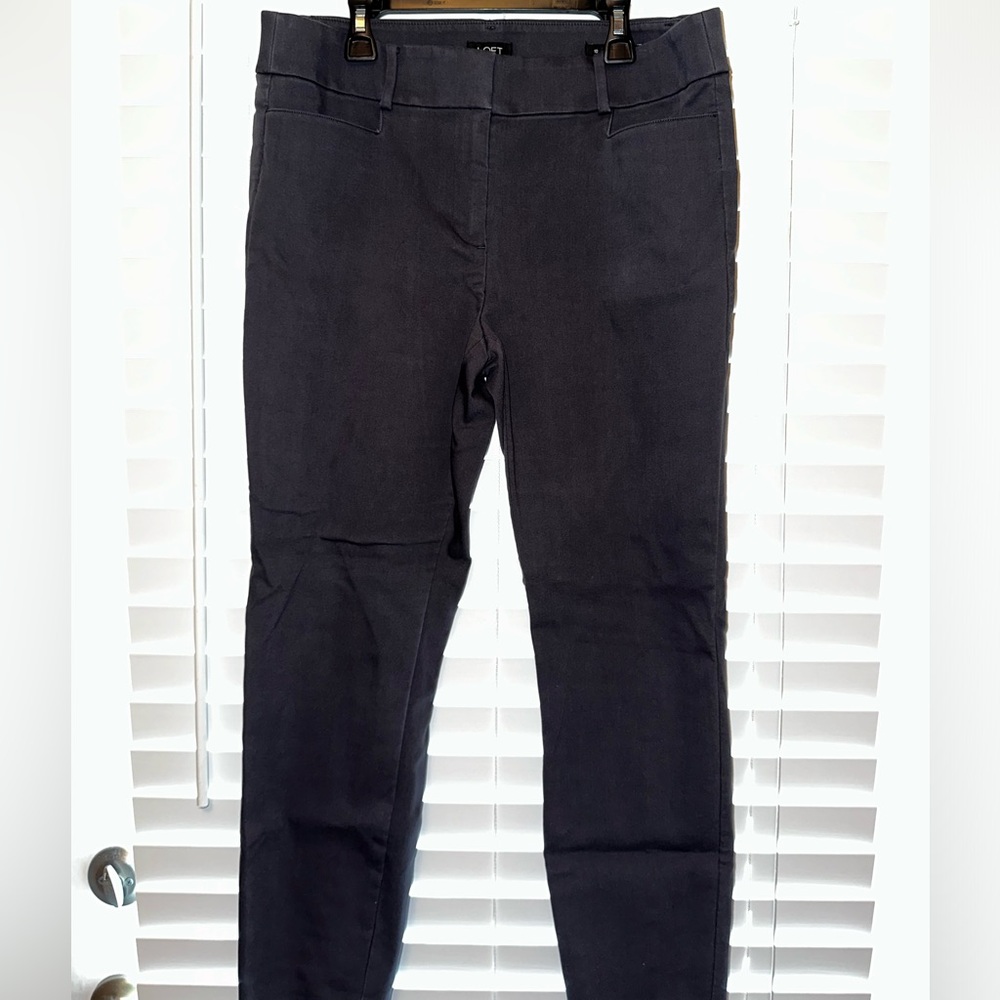 Loft Size 10 Skinny Dress Pants Gray Skinny